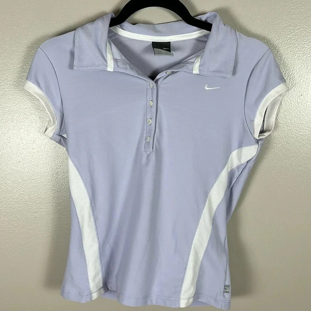 Nike Dri-Fit Purple Short Sleeve Polo